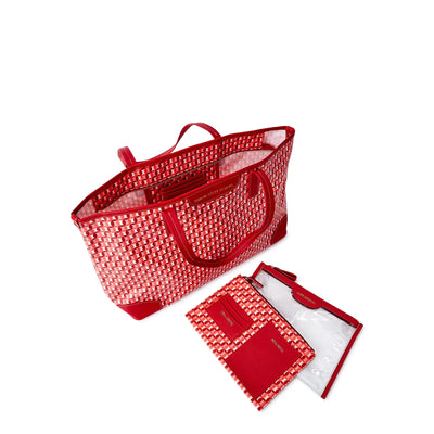 Time and Tru Women’s Sustainable Signature Tote and Pouch Set, 2-Piece