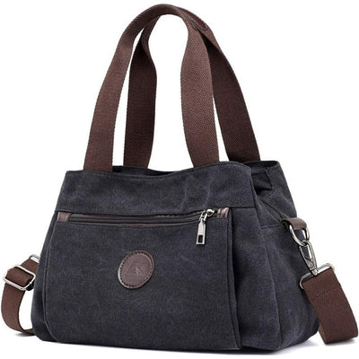 Hobo Handbags Canvas Crossbody Bag for Women, Multi Compartment Tote Purse Bags