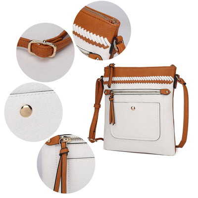 MKF Collection Women's Georgia Crossbody Bag by Mia K. - Light Brown