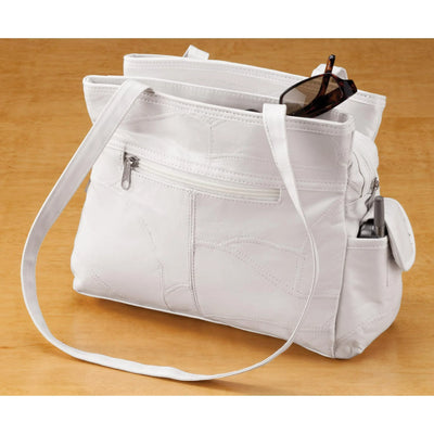 White Leather Handbag
