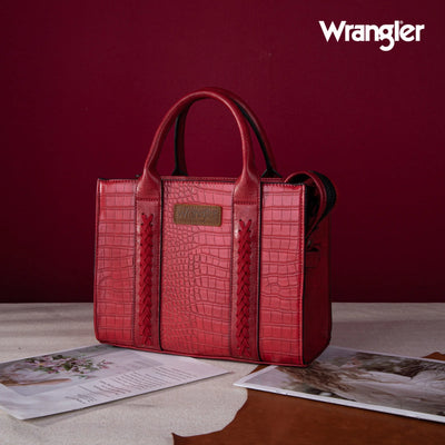 Wrangler Medium Tote Bag for Women Designer Satchel Handbags Top-handle Purses with Strap