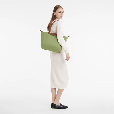longchamptote Handbags for Women's shoulder tote bags fashion shopping canvas Hobo Bag(Moss Green)