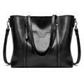 HONGLONG Tote Bag for Women Large Capacity Leather Laptop Briefcase Handbag Travel Purse, Black