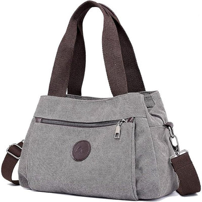 Hobo Handbags Canvas Crossbody Bag for Women, Multi Compartment Tote Purse Bags