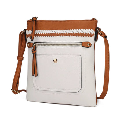 MKF Collection Women's Georgia Crossbody Bag by Mia K. - Light Brown