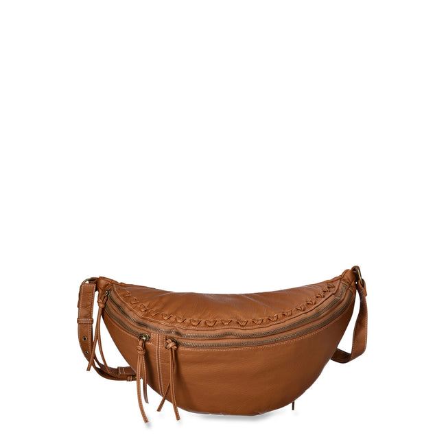 No Boundaries Carey Women s Crossbody Sling Bag Cognac Brown My Store