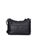 Time and Tru Women’s Hallie Crossbody Handbag, Black Free 90-day returns