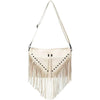Women Tassels Crossbody Handbag Purse Casual Street Hippie Hobo Bag Shoulder Purse
