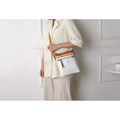 MKF Collection Women's Georgia Crossbody Bag by Mia K. - Light Brown