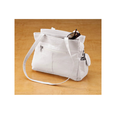 White Leather Handbag